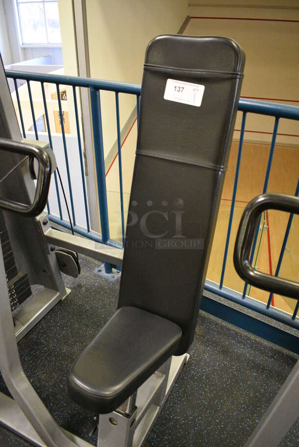 NICE! Precor Metal Commercial Floor Style Seated Row Machine. BUYER MUST REMOVE. 54x52x63. (upstairs) This Unit Will Be Moved Down To The First Floor Before Pick Up Day Begins! - Image 3 of 7