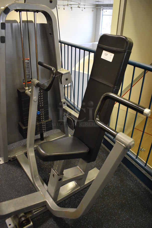 NICE! Precor Metal Commercial Floor Style Seated Row Machine. BUYER MUST REMOVE. 54x52x63. (upstairs) This Unit Will Be Moved Down To The First Floor Before Pick Up Day Begins! - Image 6 of 7