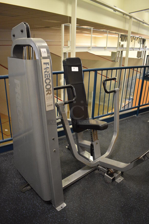 NICE! Precor Metal Commercial Floor Style Seated Row Machine. BUYER MUST REMOVE. 54x52x63. (upstairs) This Unit Will Be Moved Down To The First Floor Before Pick Up Day Begins! - Image 7 of 7