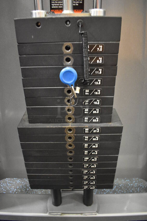 NICE! Precor Metal Commercial Floor Style Camber Curl Machine. BUYER MUST REMOVE. 46x39x63. (upstairs) This Unit Will Be Moved Down To The First Floor Before Pick Up Day Begins! - Image 5 of 6