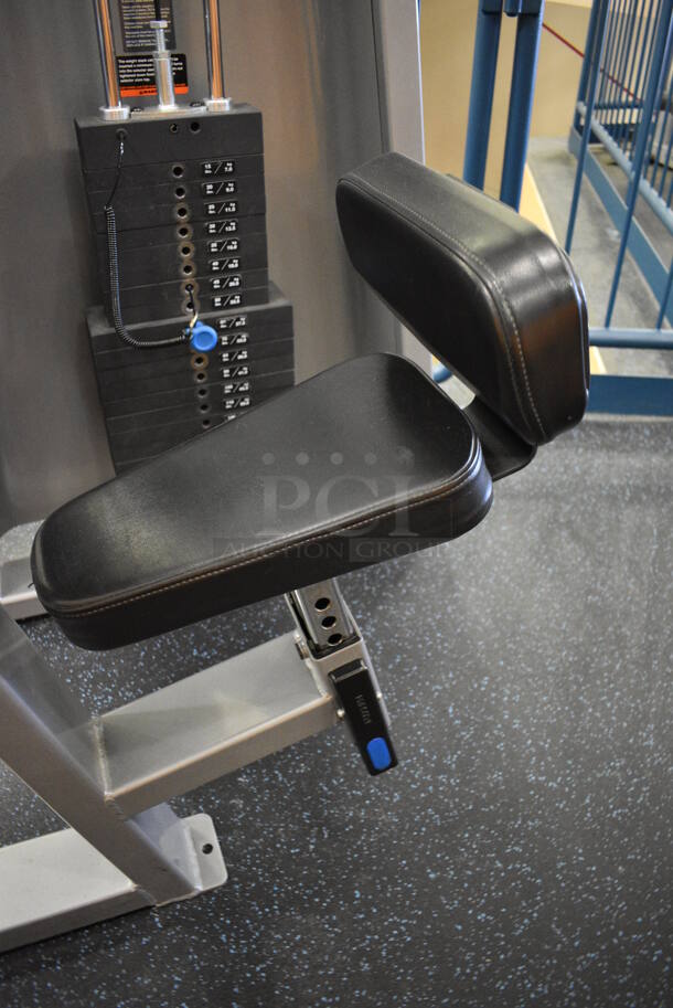 NICE! Precor Metal Commercial Floor Style Tricep Extension Machine. BUYER MUST REMOVE. 46x39x63. (upstairs) This Unit Will Be Moved Down To The First Floor Before Pick Up Day Begins! - Image 3 of 6