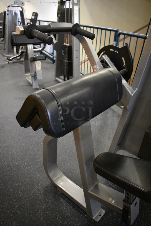 NICE! Precor Metal Commercial Floor Style Tricep Extension Machine. BUYER MUST REMOVE. 46x39x63. (upstairs) This Unit Will Be Moved Down To The First Floor Before Pick Up Day Begins! - Image 4 of 6