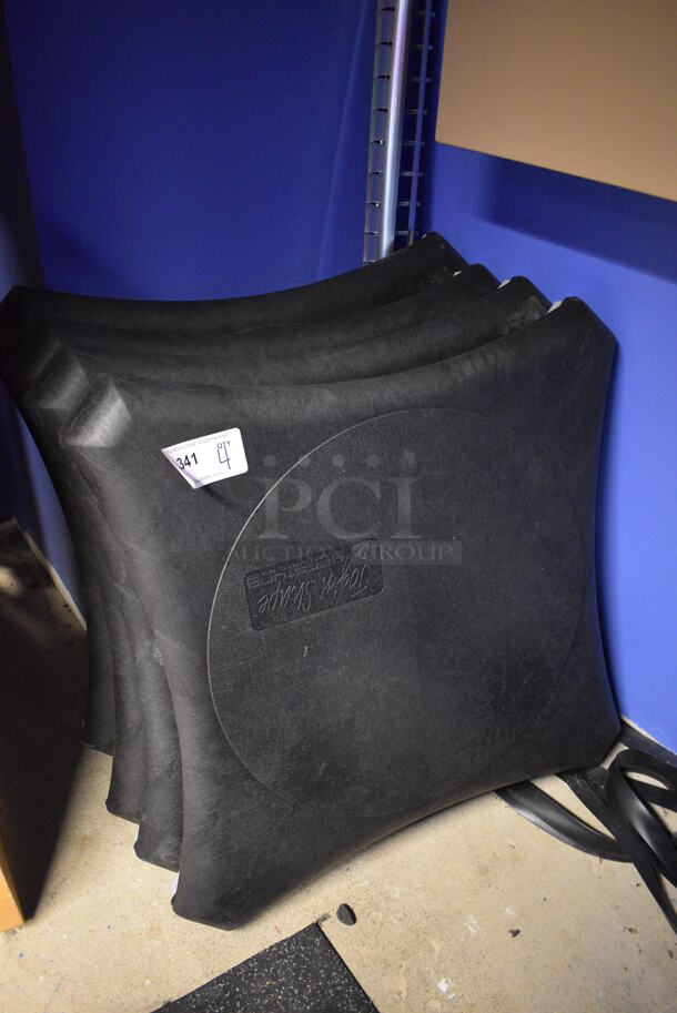 4 Jog'n Shape Black Planks. 30x30x3. 4 Times Your Bid! (spin cycle room closet) - Image 1 of 2