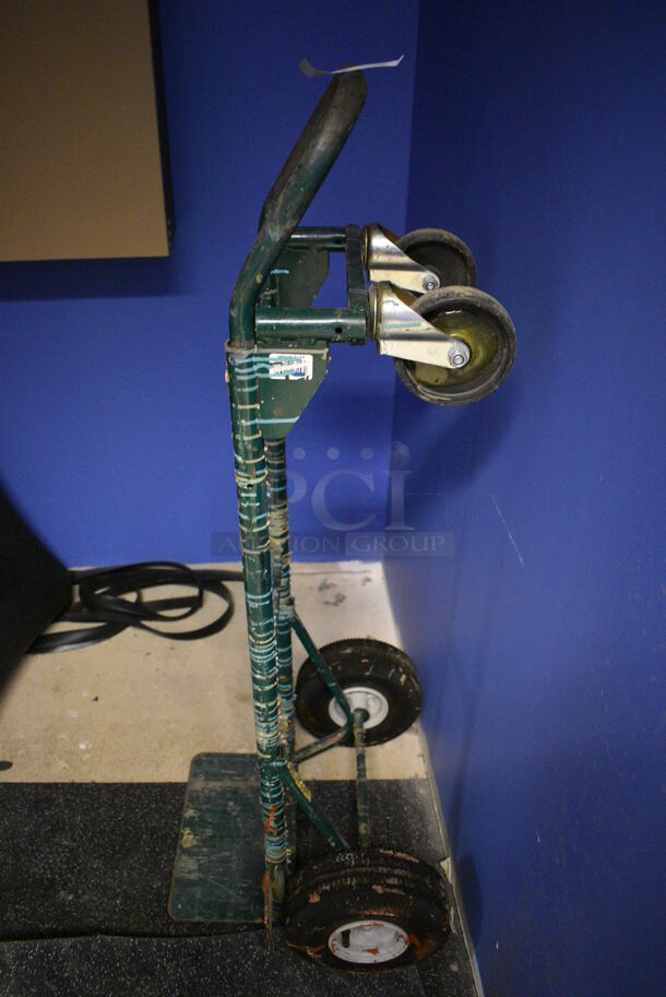 Green Metal Furniture Dolly. 21x19x50. (spin cycle room closet) - Image 2 of 3