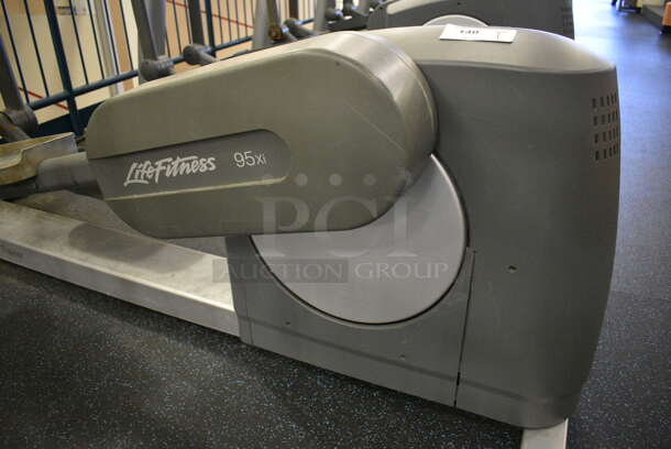 NICE! Precor Model 95xi Experience Metal Floor Style Elliptical Cross Trainer Machine w/ Life Fitness Model LCD-0201 Monitor. BUYER MUST REMOVE. 33x85x75. Tested and Working! (upstairs) This Unit Will Be Moved Down To The First Floor Before Pick Up Day Begins! - Image 4 of 10