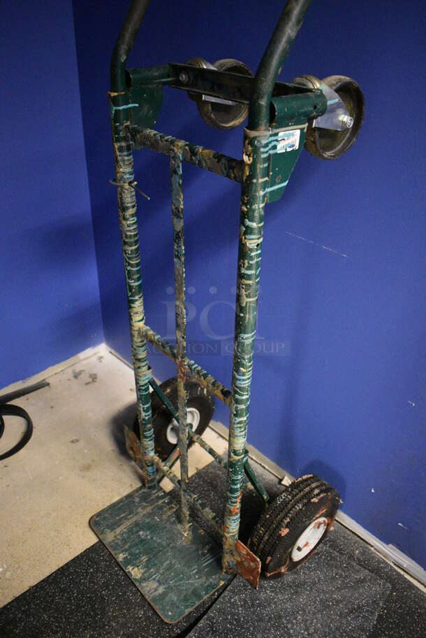 Green Metal Furniture Dolly. 21x19x50. (spin cycle room closet) - Image 3 of 3