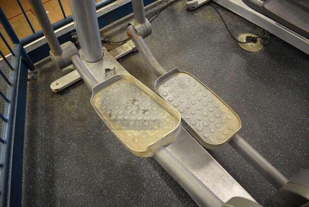 NICE! Precor Model 95xi Experience Metal Floor Style Elliptical Cross Trainer Machine w/ Life Fitness Model LCD-0201 Monitor. BUYER MUST REMOVE. 33x85x75. Tested and Working! (upstairs) This Unit Will Be Moved Down To The First Floor Before Pick Up Day Begins! - Image 5 of 10