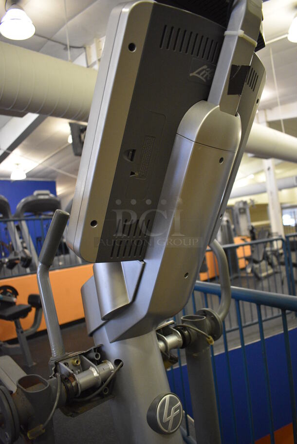 NICE! Precor Model 95xi Experience Metal Floor Style Elliptical Cross Trainer Machine w/ Life Fitness Model LCD-0201 Monitor. BUYER MUST REMOVE. 33x85x75. Tested and Working! (upstairs) This Unit Will Be Moved Down To The First Floor Before Pick Up Day Begins! - Image 9 of 10