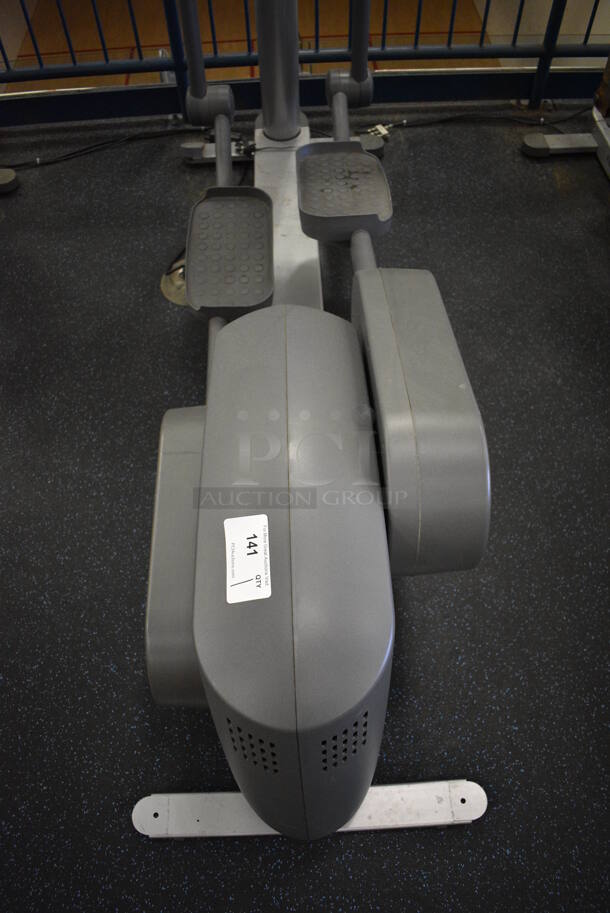 NICE! Precor Model 95xi Experience Metal Floor Style Elliptical Cross Trainer Machine w/ Life Fitness Model LCD-0201 Monitor. BUYER MUST REMOVE. 33x85x75. Tested and Working! (upstairs) This Unit Will Be Moved Down To The First Floor Before Pick Up Day Begins! - Image 4 of 8