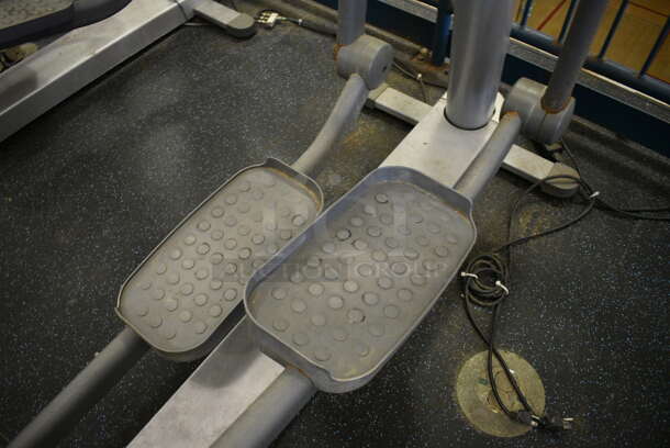 NICE! Precor Model 95xi Experience Metal Floor Style Elliptical Cross Trainer Machine w/ Life Fitness Model LCD-0201 Monitor. BUYER MUST REMOVE. 33x85x75. Tested and Working! (upstairs) This Unit Will Be Moved Down To The First Floor Before Pick Up Day Begins! - Image 5 of 9