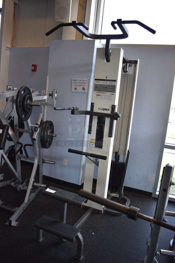 NICE! Cybex Metal Floor Style Assisted Pull Up Machine. BUYER MUST REMOVE. 32x76x97. (weight room) - Image 2 of 9