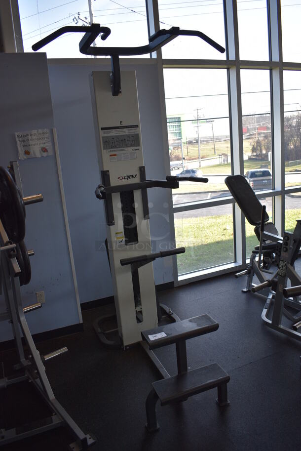 NICE! Cybex Metal Floor Style Assisted Pull Up Machine. BUYER MUST REMOVE. 32x76x97. (weight room) - Image 3 of 9