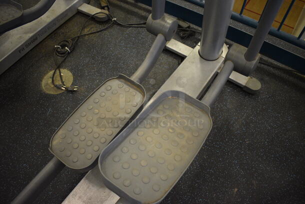 NICE! Precor Model 95xi Experience Metal Floor Style Elliptical Cross Trainer Machine w/ Life Fitness Model LCD-0201 Monitor. BUYER MUST REMOVE. 33x85x75. Tested and Working! (upstairs) This Unit Will Be Moved Down To The First Floor Before Pick Up Day Begins! - Image 4 of 7