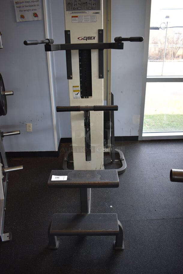 NICE! Cybex Metal Floor Style Assisted Pull Up Machine. BUYER MUST REMOVE. 32x76x97. (weight room) - Image 4 of 9