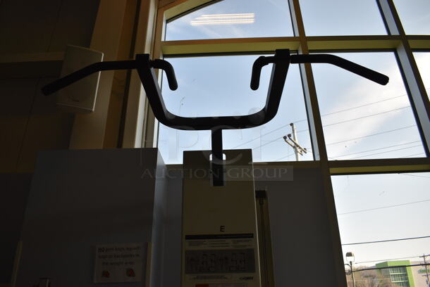 NICE! Cybex Metal Floor Style Assisted Pull Up Machine. BUYER MUST REMOVE. 32x76x97. (weight room) - Image 5 of 9