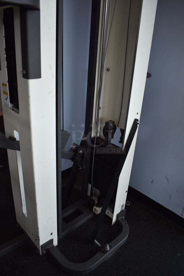 NICE! Cybex Metal Floor Style Assisted Pull Up Machine. BUYER MUST REMOVE. 32x76x97. (weight room) - Image 8 of 9