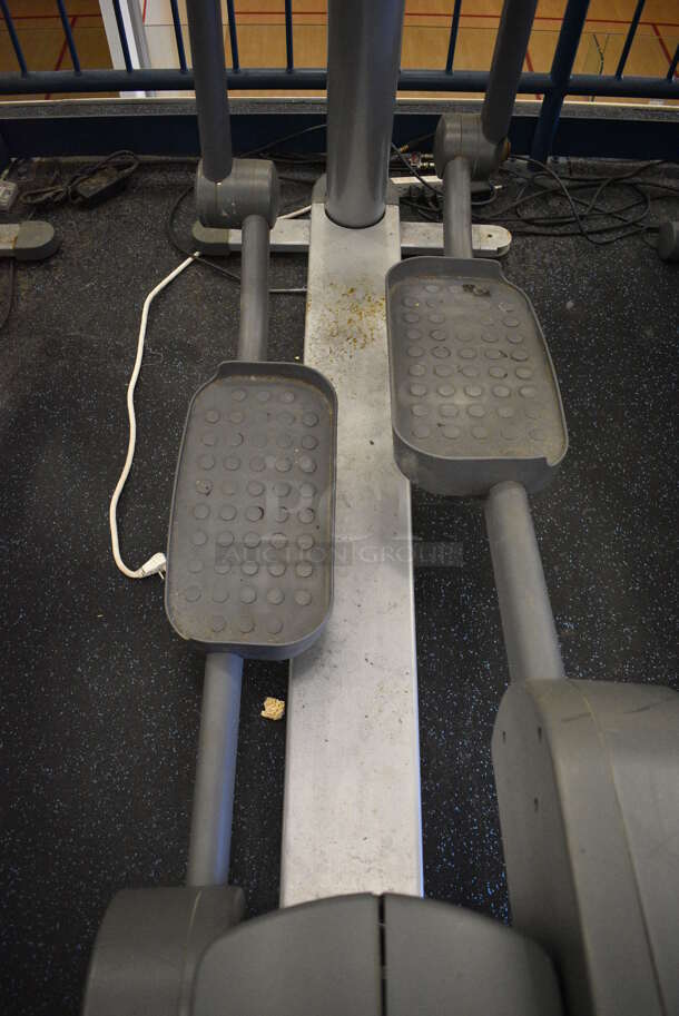 NICE! Precor Model 95xi Experience Metal Floor Style Elliptical Cross Trainer Machine w/ Life Fitness Model LCD-0201 Monitor. BUYER MUST REMOVE. 33x85x75. Tested and Working! (upstairs) This Unit Will Be Moved Down To The First Floor Before Pick Up Day Begins! - Image 5 of 8