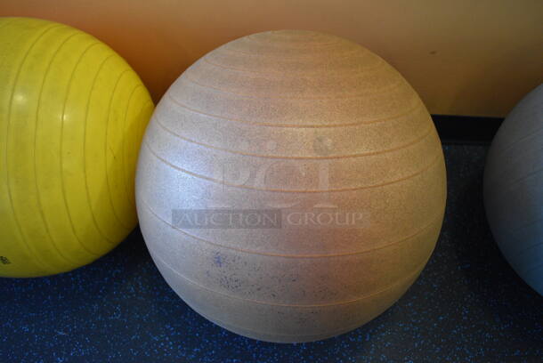 3 Various Stability Balls. includes 17x17x17. 3 Times Your Bid! (upstairs) - Image 3 of 5