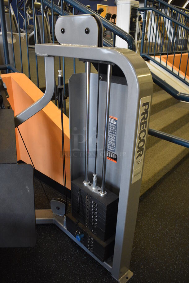 NICE! Precor Metal Commercial Floor Style Row Machine. BUYER MUST REMOVE - Unit May Need Disassembly For Removal. 70x70x53. (upstairs) This Unit Will Be Moved Down To The First Floor Before Pick Up Day Begins! - Image 3 of 9