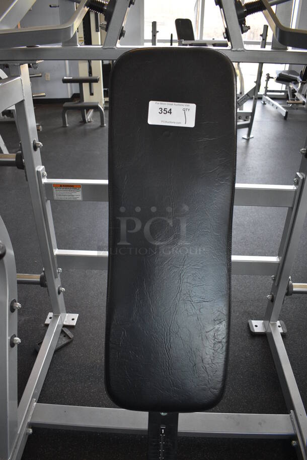 NICE! Hammer Strength Gray Metal Floor Style Iso-lateral Super Incline Press Machine. BUYER MUST REMOVE - Unit May Need Disassembly For Removal. 58x57x60. (weight room) - Image 12 of 12
