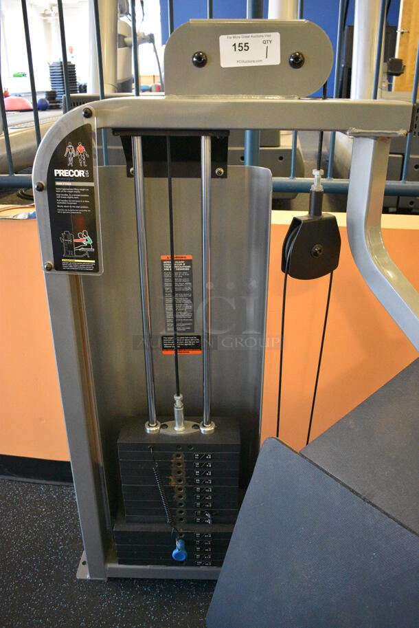 NICE! Precor Metal Commercial Floor Style Row Machine. BUYER MUST REMOVE - Unit May Need Disassembly For Removal. 70x70x53. (upstairs) This Unit Will Be Moved Down To The First Floor Before Pick Up Day Begins! - Image 5 of 9