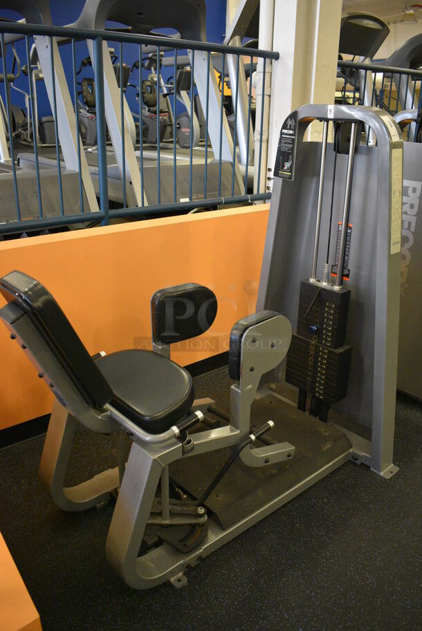NICE! Precor Metal Commercial Floor Style Abductor Machine. BUYER MUST REMOVE. 35x55x58. (upstairs) This Unit Will Be Moved Down To The First Floor Before Pick Up Day Begins!