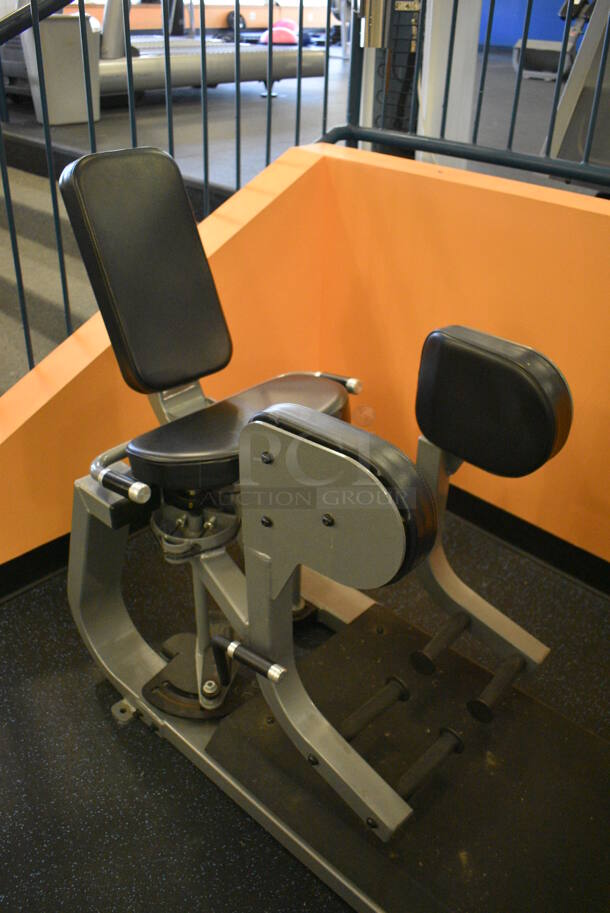 NICE! Precor Metal Commercial Floor Style Abductor Machine. BUYER MUST REMOVE. 35x55x58. (upstairs) This Unit Will Be Moved Down To The First Floor Before Pick Up Day Begins! - Image 2 of 6