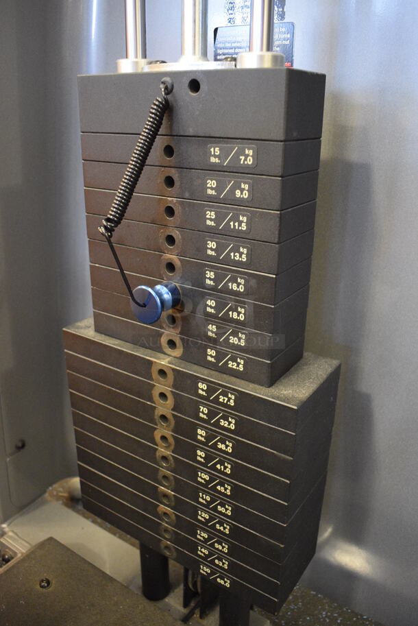NICE! Precor Metal Commercial Floor Style Abductor Machine. BUYER MUST REMOVE. 35x55x58. (upstairs) This Unit Will Be Moved Down To The First Floor Before Pick Up Day Begins! - Image 5 of 6