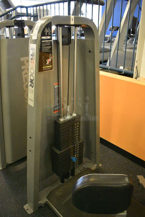 NICE! Precor Metal Commercial Floor Style Adductor Machine. BUYER MUST REMOVE. 45x55x58. (upstairs) This Unit Will Be Moved Down To The First Floor Before Pick Up Day Begins! - Image 3 of 7