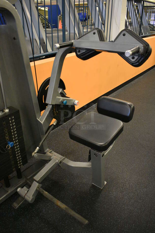 NICE! Precor Metal Commercial Floor Style Abdominal Isolator Machine. BUYER MUST REMOVE. 50x39x63. (upstairs) This Unit Will Be Moved Down To The First Floor Before Pick Up Day Begins! - Image 2 of 6