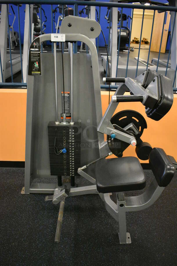 NICE! Precor Metal Commercial Floor Style Abdominal Isolator Machine. BUYER MUST REMOVE. 50x39x63. (upstairs) This Unit Will Be Moved Down To The First Floor Before Pick Up Day Begins! - Image 6 of 6