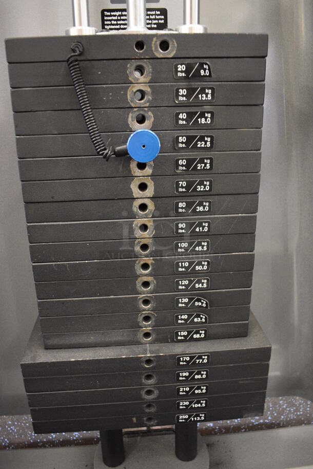 NICE! Precor Metal Commercial Floor Style Shoulder Press Machine. BUYER MUST REMOVE. 55x74x63. (upstairs) This Unit Will Be Moved Down To The First Floor Before Pick Up Day Begins! - Image 3 of 6