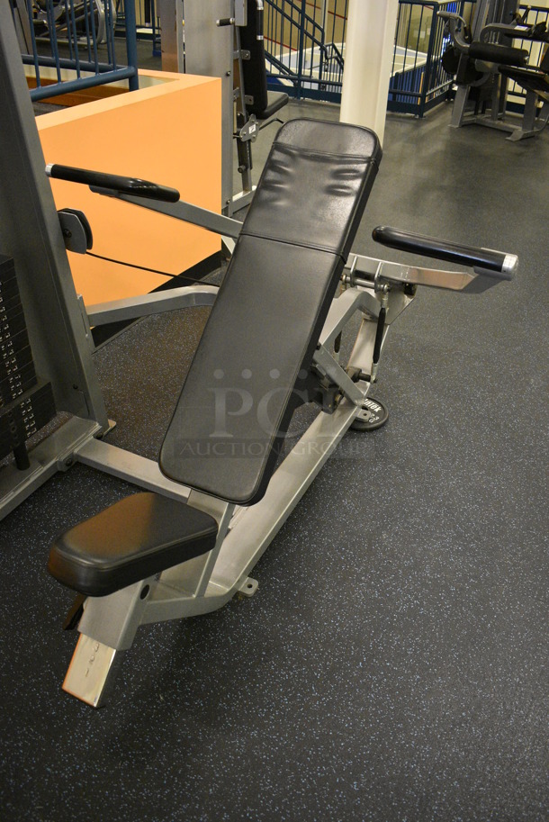 NICE! Precor Metal Commercial Floor Style Shoulder Press Machine. BUYER MUST REMOVE. 55x74x63. (upstairs) This Unit Will Be Moved Down To The First Floor Before Pick Up Day Begins! - Image 5 of 6