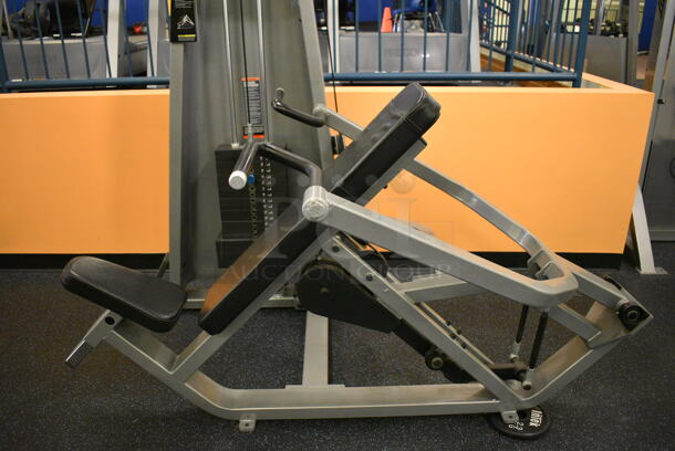 NICE! Precor Metal Commercial Floor Style Shoulder Press Machine. BUYER MUST REMOVE. 55x74x63. (upstairs) This Unit Will Be Moved Down To The First Floor Before Pick Up Day Begins! - Image 6 of 6