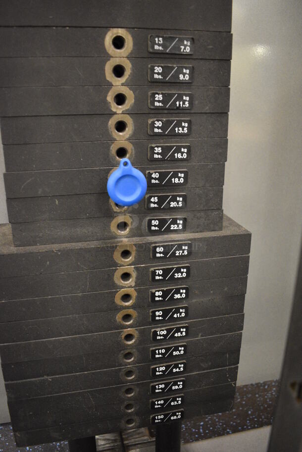 NICE! Metal Commercial Floor Style Functional Trainer Machine. BUYER MUST REMOVE - Unit May Need Disassembly For Removal. 96x60x83. (upstairs) This Unit Will Be Moved Down To The First Floor Before Pick Up Day Begins! - Image 3 of 10