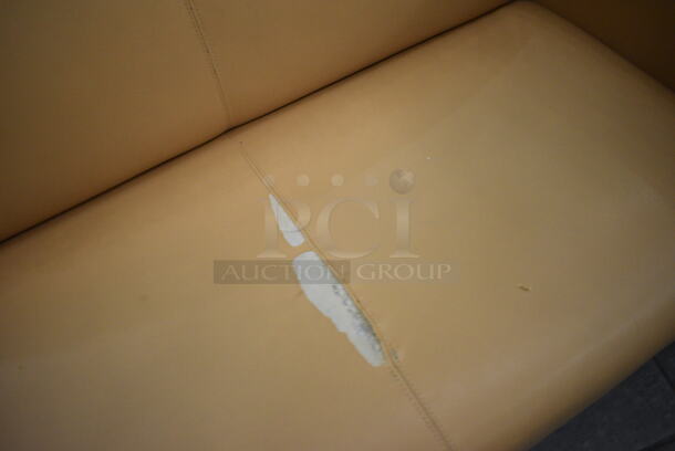 Tan Couch. 53x30x32. (lobby) - Image 3 of 3