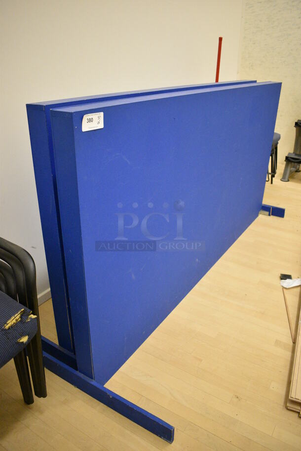 2 Blue Portable Walls. 97x36x48, 97x11x48. 2 Times Your Bid! (behind squash court - left) - Image 2 of 3