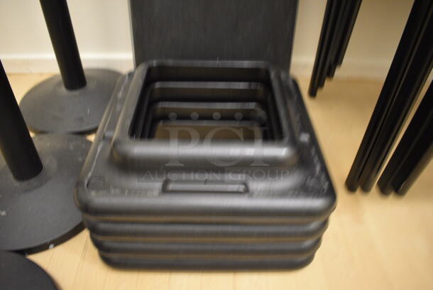 Gray and Black Aerobic Stepper Exercise Work Out Step w/ 4 Risers. 43x15x9. (behind squash court - left) - Image 3 of 3
