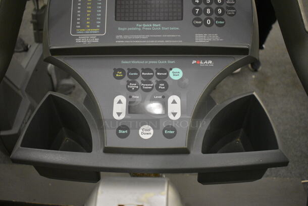 GREAT! Life Fitness Model 95ci Metal Floor Style Upright Stationary Bicycle. BUYER MUST REMOVE. 24x50x63. Tested and Working! (lobby)
 - Image 5 of 7