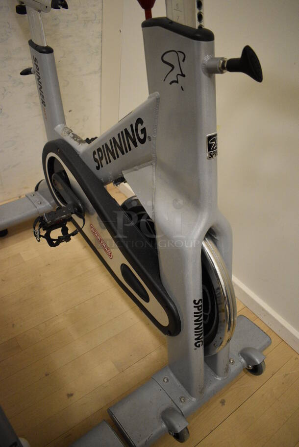 NICE! Star Trac Spinner NXT Metal Commercial Floor Style Upright Stationary Bicycle. BUYER MUST REMOVE. 21x47x45. Working Condition Is Not Known. (behind squash court - left) - Image 4 of 5