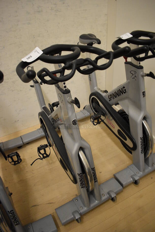 NICE! Star Trac Spinner NXT Metal Commercial Floor Style Upright Stationary Bicycle. BUYER MUST REMOVE. 21x47x45. Working Condition Is Not Known. (behind squash court - left) - Image 2 of 4