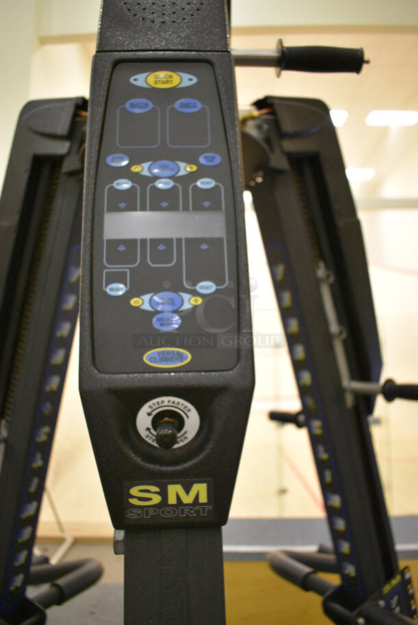 SM Sport Black Metal Commercial Floor Style 3 Sided Versa Climber Work Out Station. BUYER MUST REMOVE. 64x64x96. (lobby) - Image 6 of 10