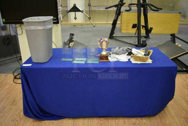 ALL ONE MONEY! Lot of Various Items on Table. 72x30x29. (lobby)
 - Image 1 of 5