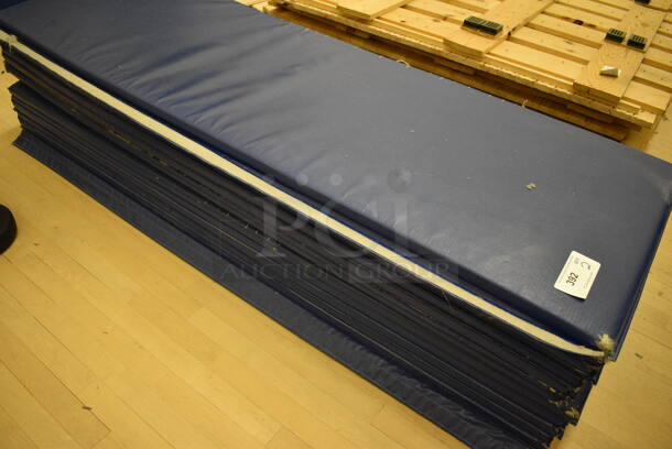 2 Blue Exercise Mats. 72x24x1.5. 2 Times Your Bid! (behind squash court - left) - Image 2 of 3