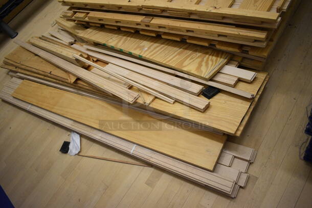 ALL ONE MONEY! Lot of Wooden Floor Planks! BUYER MUST REMOVE. (behind squash court - left) - Image 2 of 3