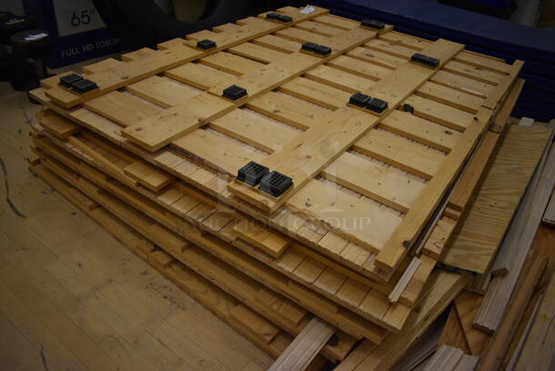 ALL ONE MONEY! Lot of Wooden Floor Planks! BUYER MUST REMOVE. (behind squash court - left) - Image 3 of 3