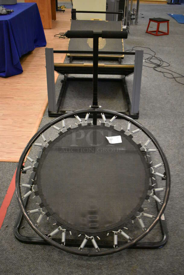 Trampoline on Stand. 36x41x40. (lobby)
