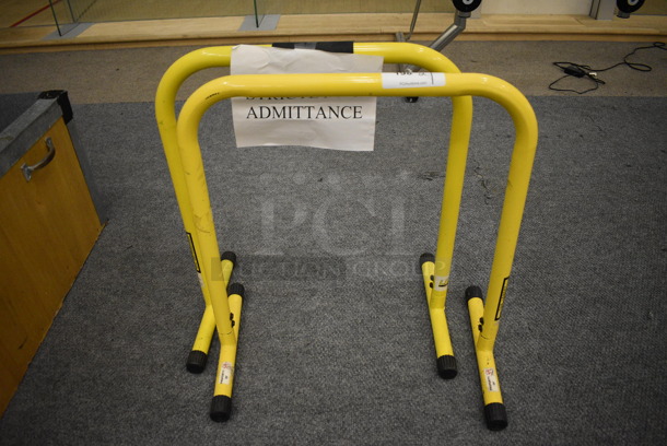 2 Yellow Paralettes 26x16x28. 2 Times Your Bid! (lobby) - Image 1 of 3