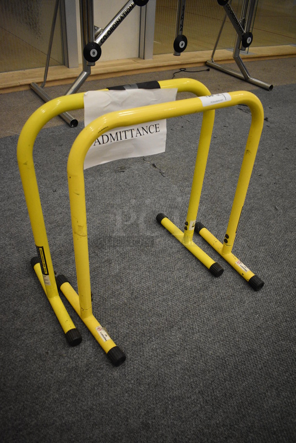 2 Yellow Paralettes 26x16x28. 2 Times Your Bid! (lobby) - Image 2 of 3