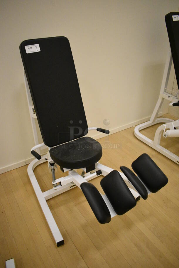Pace White Metal Adductor Machine. BUYER MUST REMOVE. 30x50x48. (behind squash court - right) - Image 2 of 5